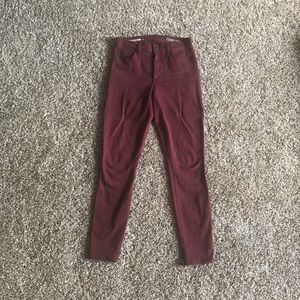 Burgundy Gap Resolution True Skinny Jeans
